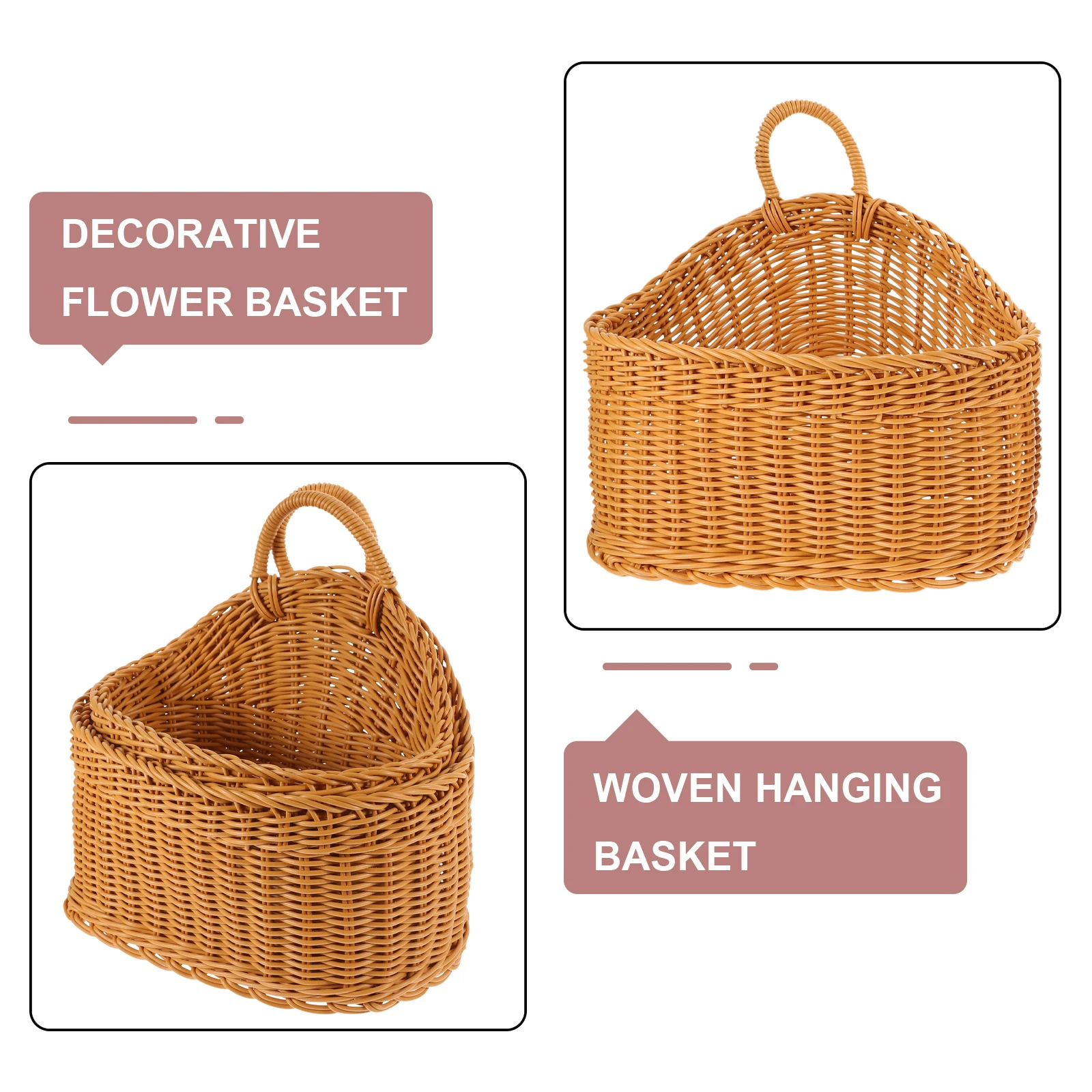 2pcs Hanging Baskets Woven Storage Organizer Wall Mounted Flower Decor Kitchen Bathroom Bedroom Living Room Space Saver
2pcs Hanging Baskets Woven Storage Organizer Wall Mounted Flower Decor Kitchen Bathroom Bedroom Living Room Space Saver