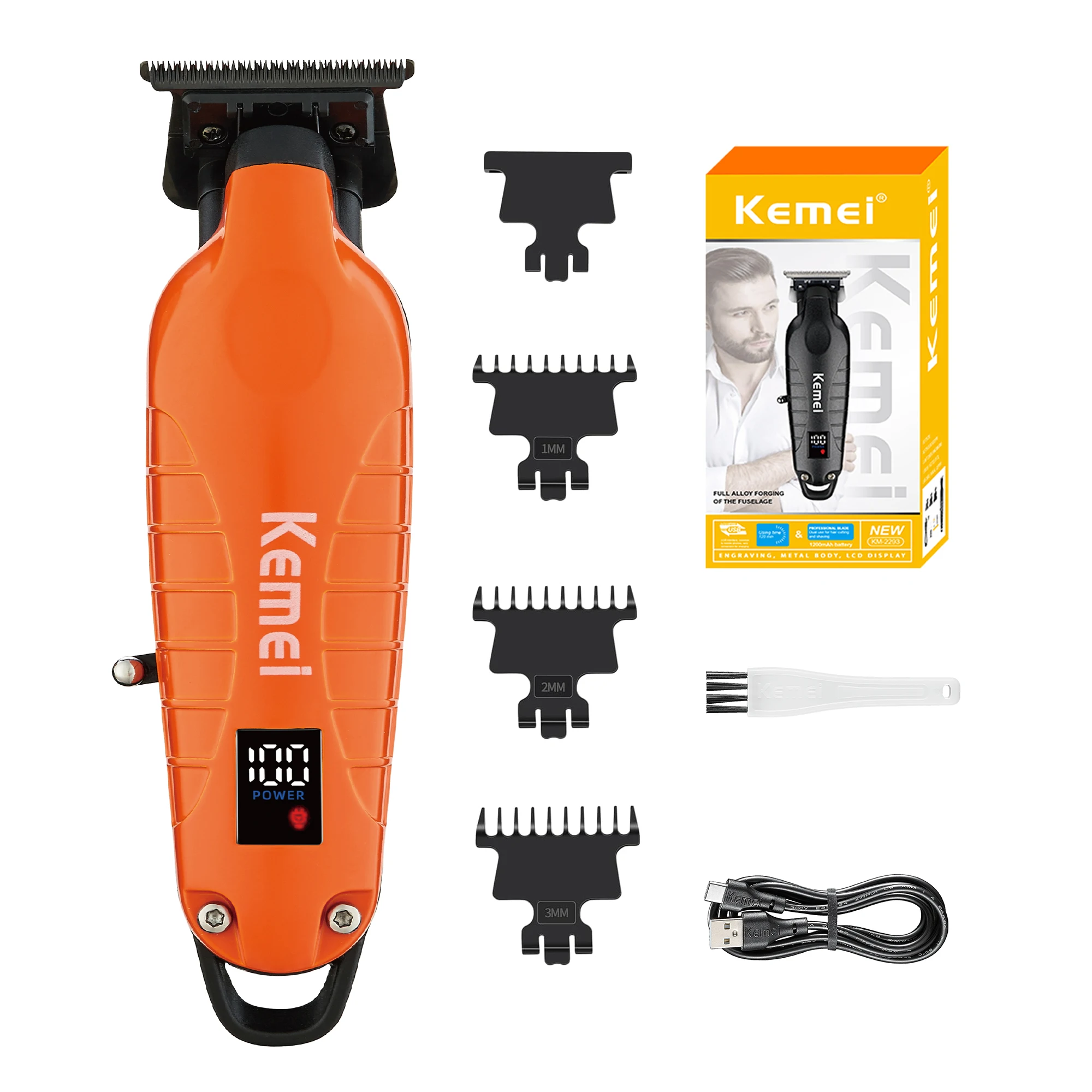 Kemei 2293 Hair Cutting Machine Professional Lcd Men's Trimmer Hair Type C Kemei Trimmer 2293 Zero Gap 37
Kemei 2293 Hair Cutting Machine Professional Lcd Men's Trimmer Hair Type C Kemei Trimmer 2293 Zero Gap 37