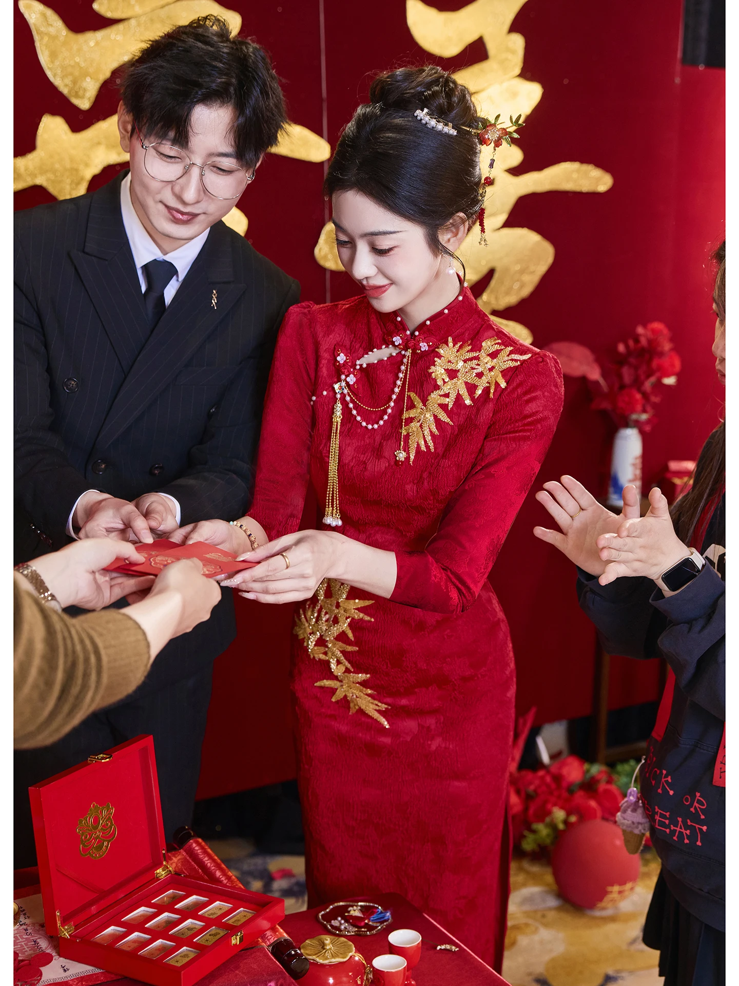 Red Qipao Wedding Dr Ele ort Sve mid Waist Zipper Sle New Chinese Sle Engagement Ceremony Dr for Bride
Red Qipao Wedding Dr Ele ort Sve mid Waist Zipper Sle New Chinese Sle Engagement Ceremony Dr for Bride