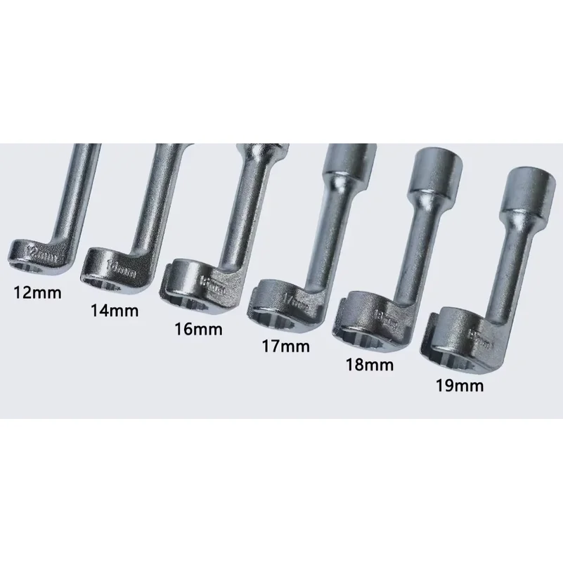 6pcs/set Diesel Fuel Injector Line Injection Socket Wrench Set Fuel Injection Pipe Socket Wrench for Car Repair