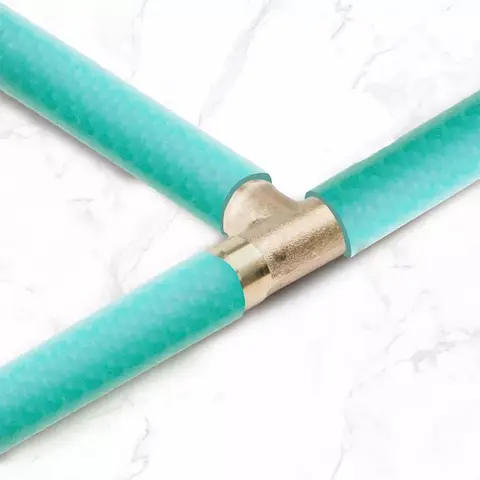 5Pcs 5/16" (8mm) BRASS T Hose Joiner Piece 3 WAY Fuel Water Air Gas Oil Pipe TEE Connector Pneumatic Plug Socket Adapter