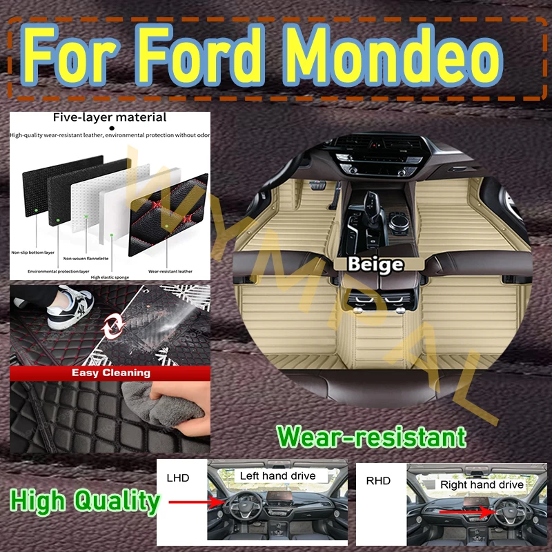 Luxury Car Floor Mats For Ford Mondeo Fusion Mk V 4 2013~2016 Anti-dirt Pads Rug Para Auto Dust Pad Car Accessories full set
Luxury Car Floor Mats For Ford Mondeo Fusion Mk V 4 2013~2016 Anti-dirt Pads Rug Para Auto Dust Pad Car Accessories full set