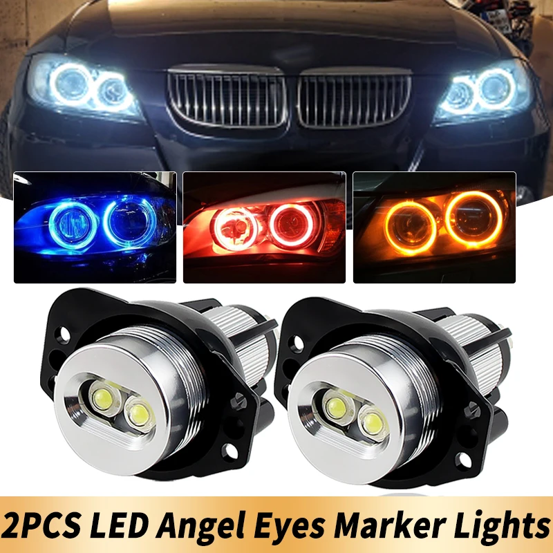 2PCS White/Red/Blue LED Angel Eyes Marker Lights Bulbs Canbus For BMW 3-series E90 Saloon E91 Touring 2004-2008 Car Accessories
2PCS White/Red/Blue LED Angel Eyes Marker Lights Bulbs Canbus For BMW 3-series E90 Saloon E91 Touring 2004-2008 Car Accessories