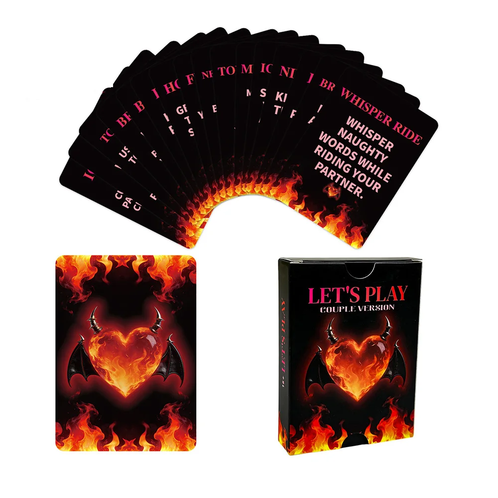 “Let's Play” Couples Card Game: 50 romantic “Truth or Dare” cards, an adult dating board game designed specifically for couples
“Let's Play” Couples Card Game: 50 romantic “Truth or Dare” cards, an adult dating board game designed specifically for couples