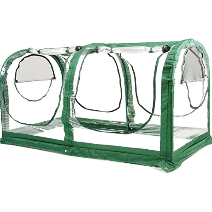 Portable Greenhouse Tent Easy Set-Up Gardening Flower House Plant Sunshine Room with PVC Cover 71 X35.4 X35.4 for Protecting Pl
Portable Greenhouse Tent Easy Set-Up Gardening Flower House Plant Sunshine Room with PVC Cover 71 X35.4 X35.4 for Protecting Pl