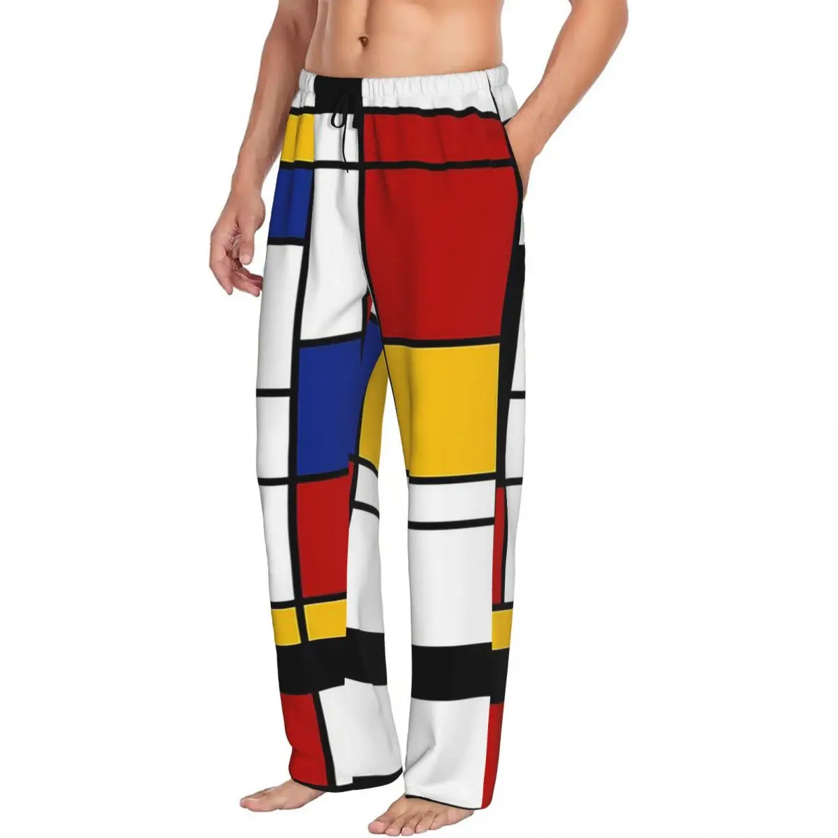 Мужские пижамные брюки Custom Piet Mondrian с карманами для отдыха и сна
Мужские пижамные брюки Custom Piet Mondrian с карманами для отдыха и сна