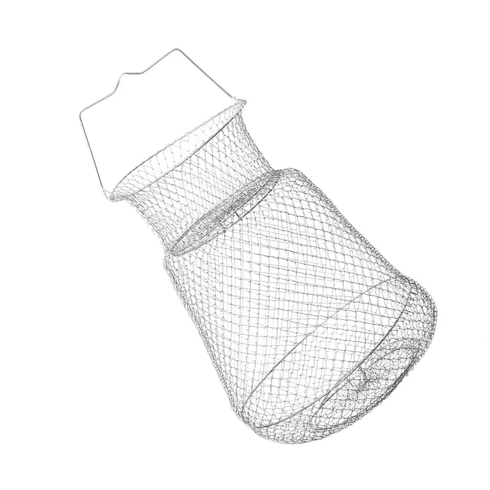 58Cm Heavy Duty Foldable Fishing Net Steel Wire Basket for Crabs Lobsters Eels Portable Outdoor Fishing Container Tools Zinc
58Cm Heavy Duty Foldable Fishing Net Steel Wire Basket for Crabs Lobsters Eels Portable Outdoor Fishing Container Tools Zinc