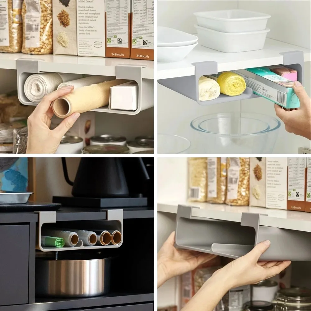 No Install Hanging Cabinet Organizer for Foil & Cling Film Storage, Multi-Layer Kitchen Shelf Box
No Install Hanging Cabinet Organizer for Foil & Cling Film Storage, Multi-Layer Kitchen Shelf Box