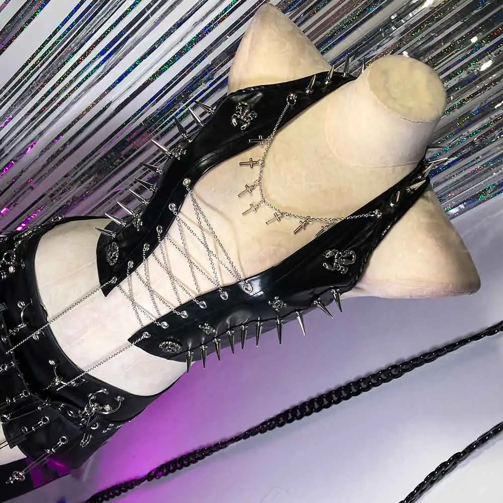 Club Wear DIY E-Girls Emo Goth Punk Rock Hand Made Gothic Tank Eco Chain Grunge Trendy Skull Kawaii Y2K Halter Camisole TOPS 90s
Club Wear DIY E-Girls Emo Goth Punk Rock Hand Made Gothic Tank Eco Chain Grunge Trendy Skull Kawaii Y2K Halter Camisole TOPS 90s