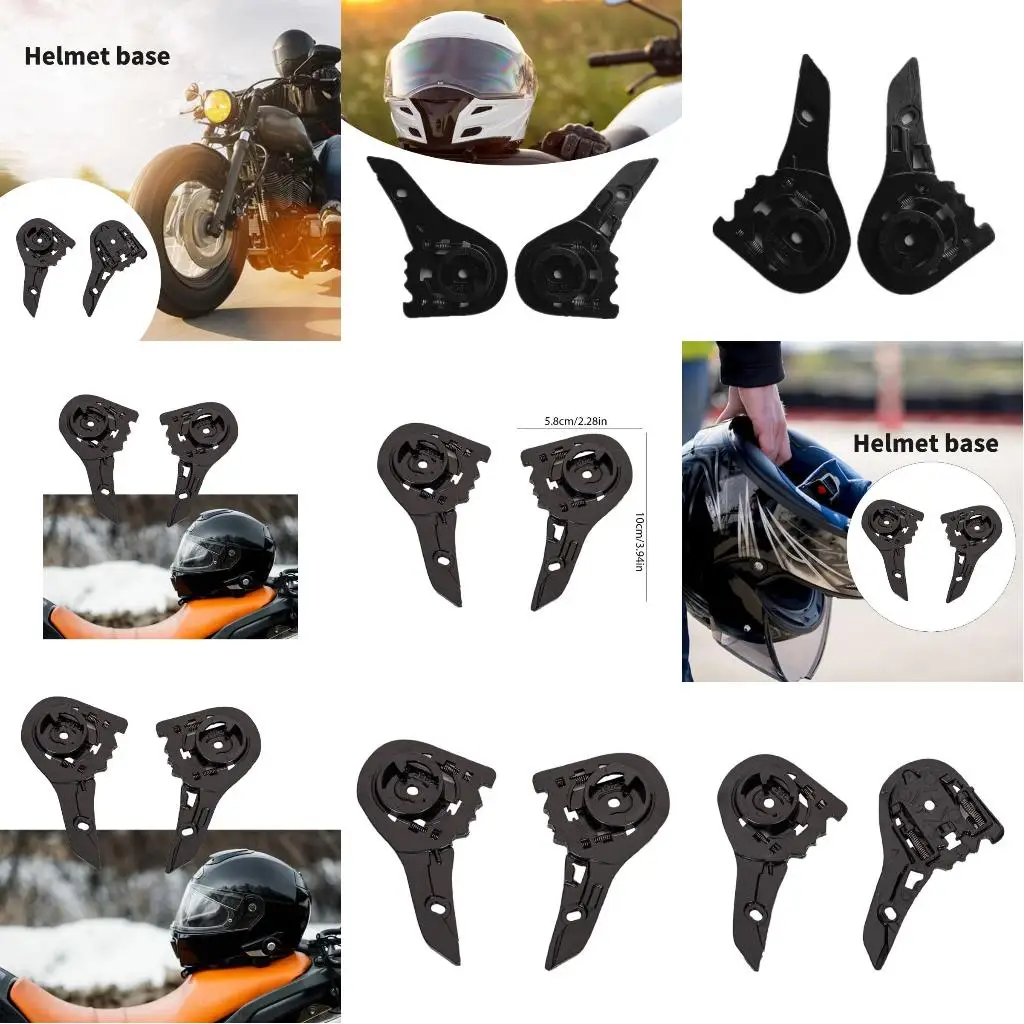 87HE Pair Face Shield Visors Base Motorcycle Helmets Visors Gear Base Plate for FF300 FF358 FF396 FF385 Replacement Part
87HE Pair Face Shield Visors Base Motorcycle Helmets Visors Gear Base Plate for FF300 FF358 FF396 FF385 Replacement Part