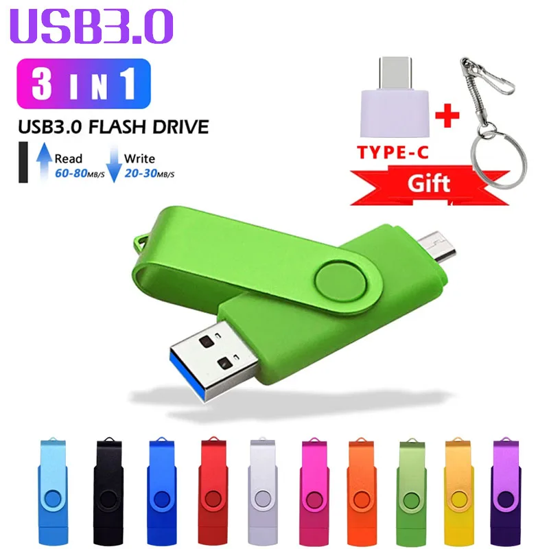 High Speed Pendrive 64GB 128GB 256GB 64GB High-quality Usb Flashdrive Pen Drive OTG + Type C USB Flash 3.0 USB with Key Chain
High Speed Pendrive 64GB 128GB 256GB 64GB High-quality Usb Flashdrive Pen Drive OTG + Type C USB Flash 3.0 USB with Key Chain