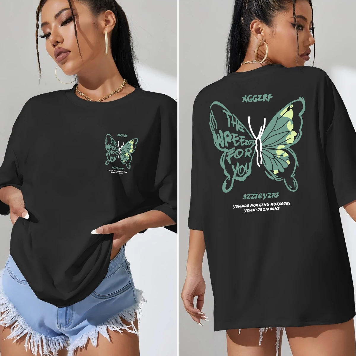 Personality Hollow Out Butterfly Design Women T-Shirts Hip Hop Y2K Short Sleeve All-Match Cotton T Shirt Summer Loose Clothes
Personality Hollow Out Butterfly Design Women T-Shirts Hip Hop Y2K Short Sleeve All-Match Cotton T Shirt Summer Loose Clothes