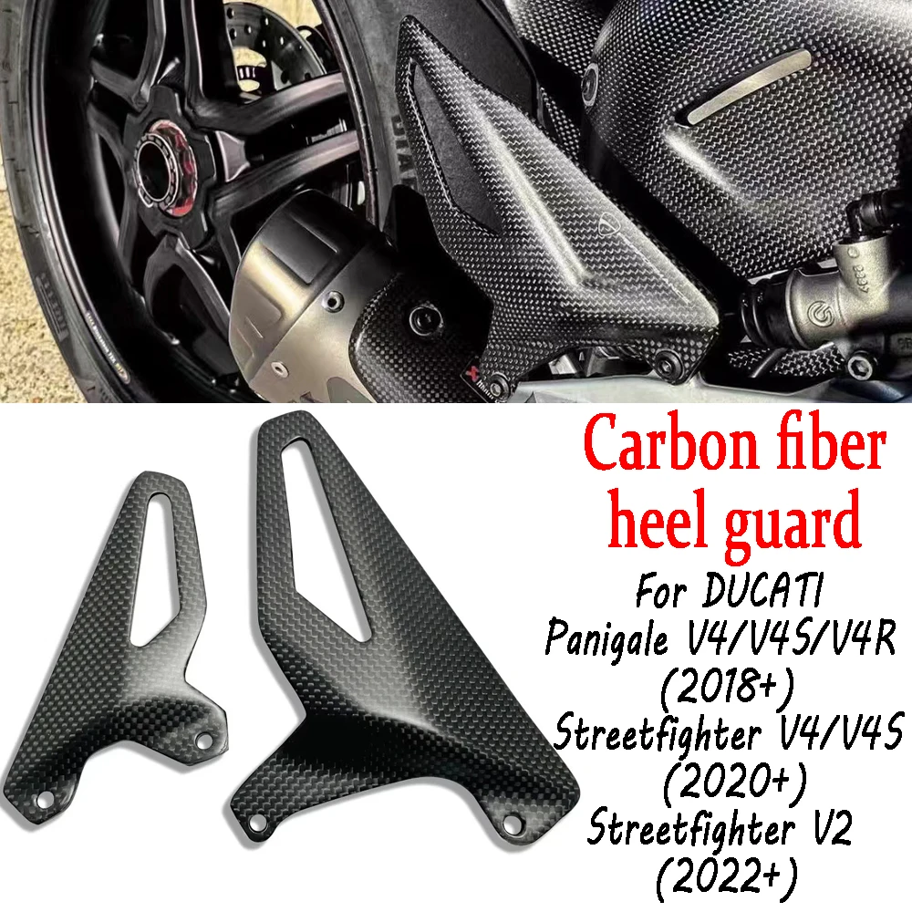 Heel Guard Protector Carbon Fiber For DUCATI Panigale V4/S/R Streetfighter V2 V4/S 2018-2024 Foot Wing Rearset moto Accessories
Heel Guard Protector Carbon Fiber For DUCATI Panigale V4/S/R Streetfighter V2 V4/S 2018-2024 Foot Wing Rearset moto Accessories