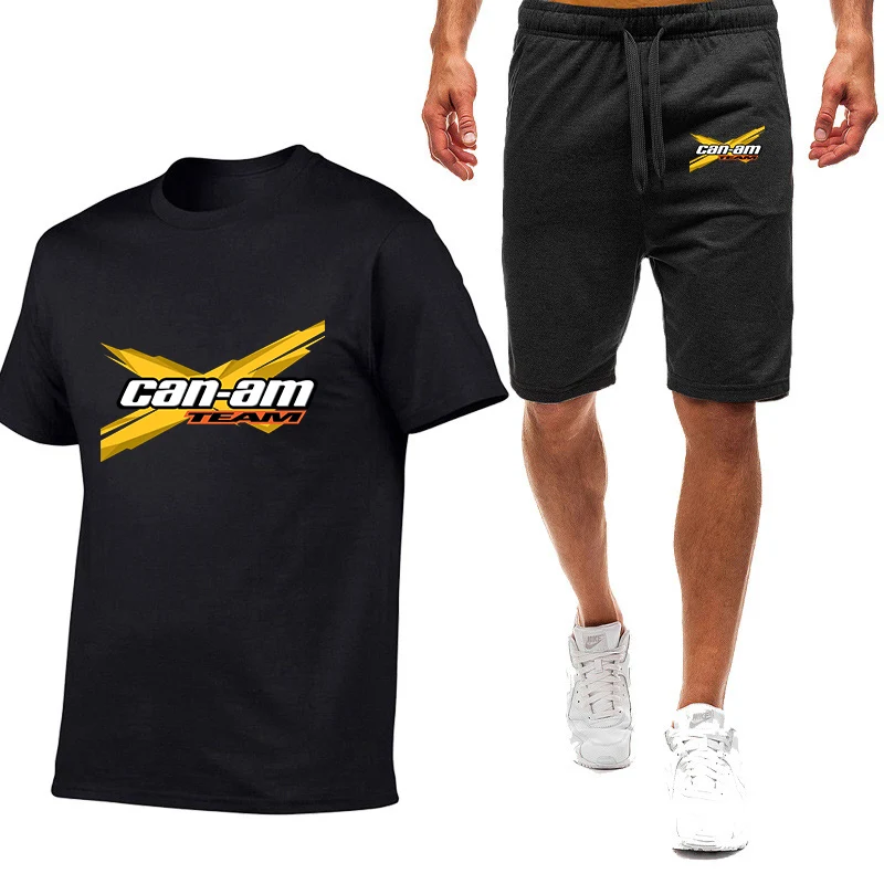 New Summer CAN-AM BRP Printed Men Sportswear Cotton Breathable Short Sleeve T-Shirts + Shorts Man Casual Two Pieces Suits Trend
New Summer CAN-AM BRP Printed Men Sportswear Cotton Breathable Short Sleeve T-Shirts + Shorts Man Casual Two Pieces Suits Trend