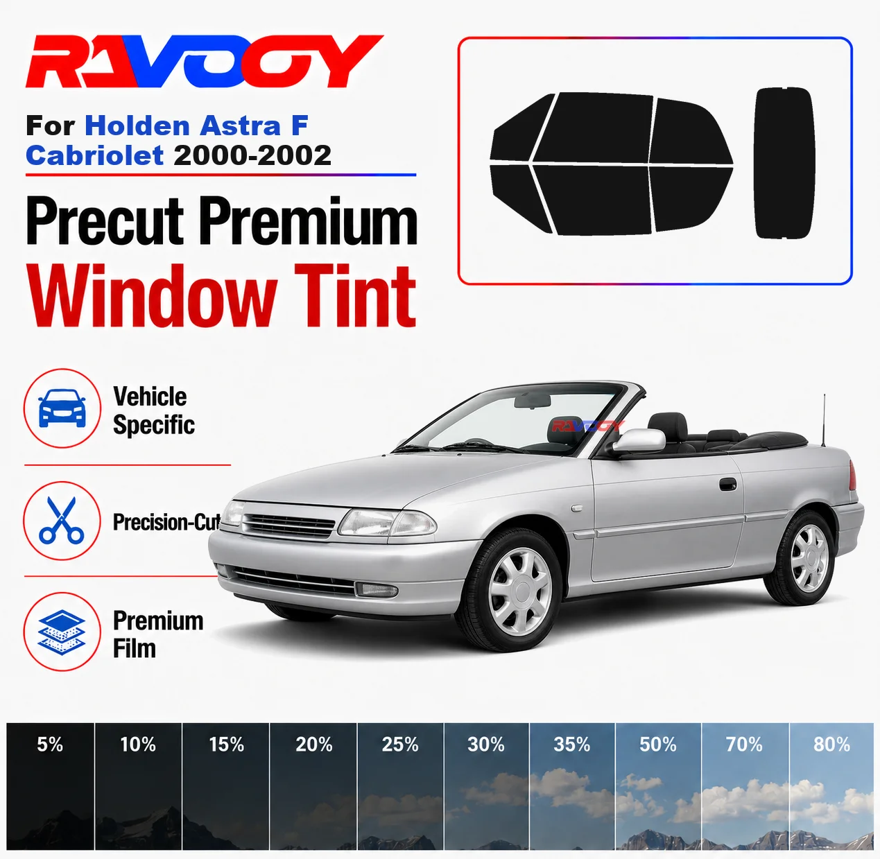 Premium Precut Window Tint Kit Front Rear Windows Rear Windshield For Holden Astra F Cab 2000-2002 Car Solar Nano Ceramic Film
Premium Precut Window Tint Kit Front Rear Windows Rear Windshield For Holden Astra F Cab 2000-2002 Car Solar Nano Ceramic Film