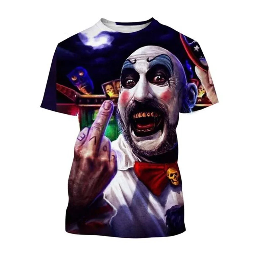 Hot Selling Captain Spaulding 3D Printed House 1000 Dead Body Quick Drying Breathable Sport Men's and Women's Summer T-shirts
Hot Selling Captain Spaulding 3D Printed House 1000 Dead Body Quick Drying Breathable Sport Men's and Women's Summer T-shirts