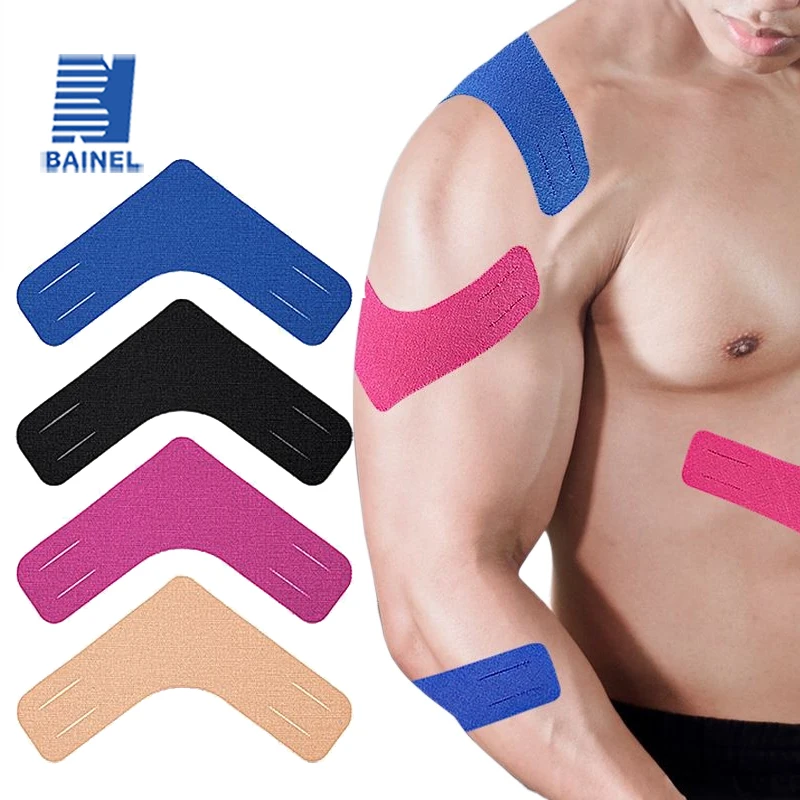 V-shaped Sports Kinesio Tape Muscle Kinesiology Elastic Knee Pain Relief Strain Patch Athletic Recovery Sticker Fitness Bandages
V-shaped Sports Kinesio Tape Muscle Kinesiology Elastic Knee Pain Relief Strain Patch Athletic Recovery Sticker Fitness Bandages