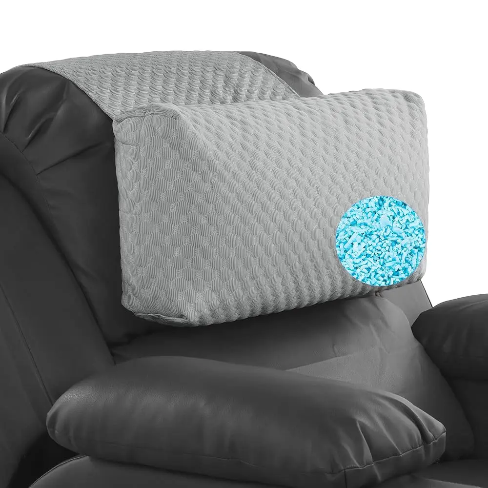 Cooling Headrest Ne Pillow For Recliner With Adjustable Shredded Gel Memory Foam Filling, Extra Large & Non-Slip Ne Pillow For
Cooling Headrest Ne Pillow For Recliner With Adjustable Shredded Gel Memory Foam Filling, Extra Large & Non-Slip Ne Pillow For