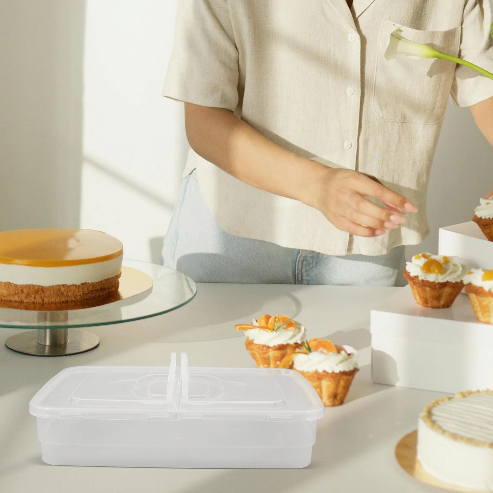 Pizza Tray Container 1 Lid Handle Design Stackable Proofing Box for Making Bread Rising Reusable Plastic Storage Easy
Pizza Tray Container 1 Lid Handle Design Stackable Proofing Box for Making Bread Rising Reusable Plastic Storage Easy