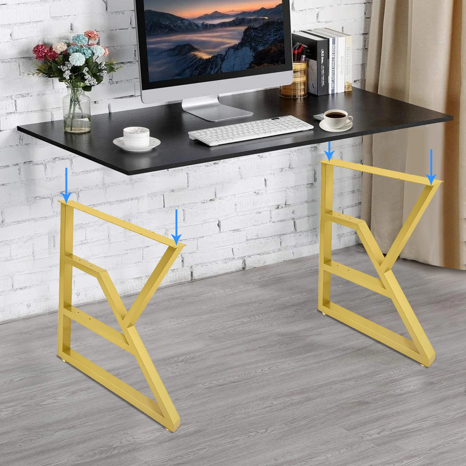 2PCS K-shaped Table Legs Metal Furniture Table Legs 28 Inch Metal Table Legs 
2PCS K-shaped Table Legs Metal Furniture Table Legs 28 Inch Metal Table Legs