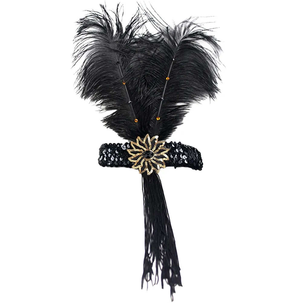 Flapper Fascinator Headband with Long Tassel Artificial Plume 1920S Vintage Style for Wedding Party Tea Dance Cosplay Roaring
Flapper Fascinator Headband with Long Tassel Artificial Plume 1920S Vintage Style for Wedding Party Tea Dance Cosplay Roaring