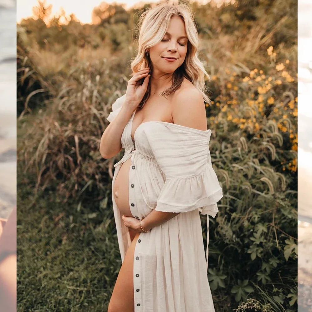Pregnant Women Photography Linen Cotton Dress Comfortable Waist Drawstring Beach Skirt Bohemian Photo Shooting Pregnancy Dress
Pregnant Women Photography Linen Cotton Dress Comfortable Waist Drawstring Beach Skirt Bohemian Photo Shooting Pregnancy Dress