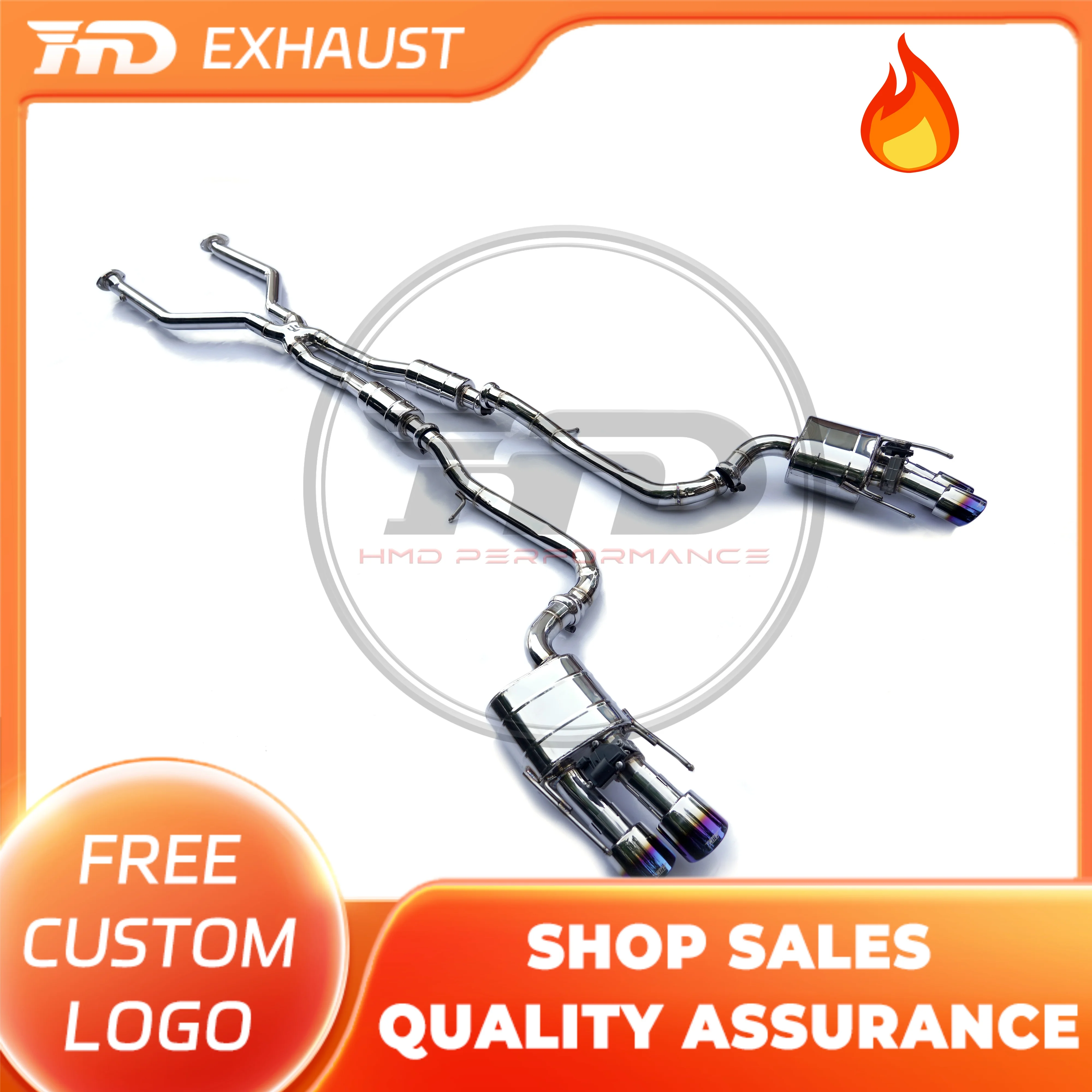 HMD Hot sale Stainless Steel Exhaust System Performance Catback is Suitable for Lexus RCF 5.0 Car Valve Muffler
HMD Hot sale Stainless Steel Exhaust System Performance Catback is Suitable for Lexus RCF 5.0 Car Valve Muffler