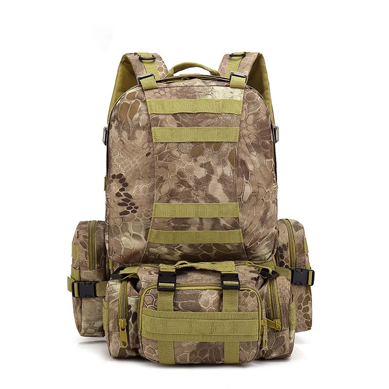 Large capacity off-road bag, camping, hiking, mountaineering bag, sports camouflage, outdoor tactical backpack
Large capacity off-road bag, camping, hiking, mountaineering bag, sports camouflage, outdoor tactical backpack