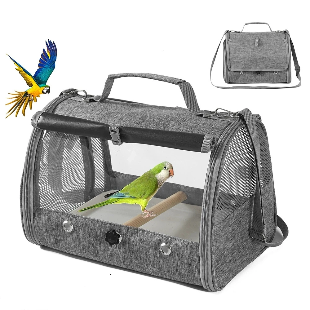 Medium Transparent Bird Travel Backpack Carrier for Parrot Portable Ventilated Outdoor Pet Cage Pigeon Hamster Mole Small Animal 
Medium Transparent Bird Travel Backpack Carrier for Parrot Portable Ventilated Outdoor Pet Cage Pigeon Hamster Mole Small Animal