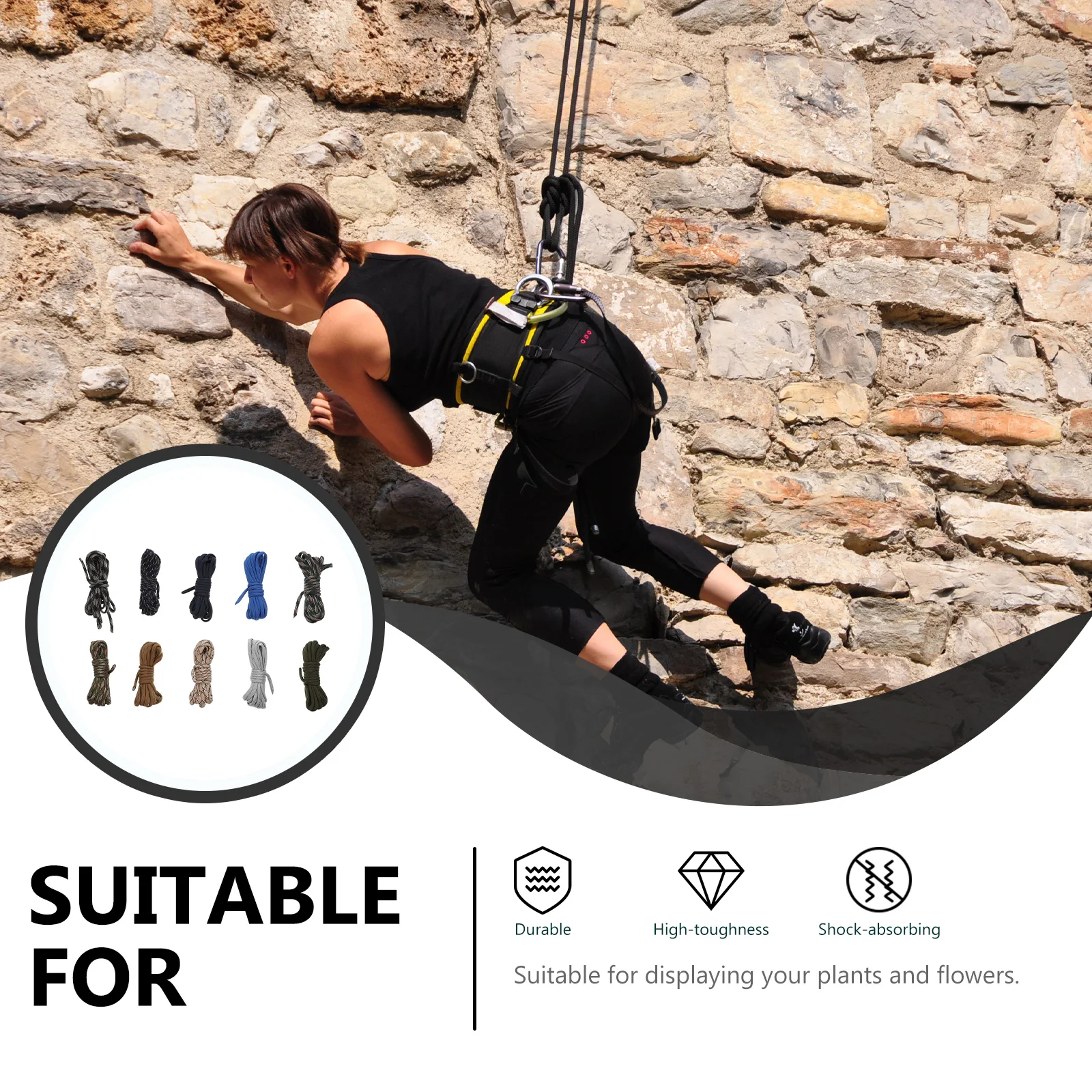 Premium Mountaineering Rope Set 4pcs High Strength Climbing Ropes for Camping Outdoor Adventure Umbrella Hanging
Premium Mountaineering Rope Set 4pcs High Strength Climbing Ropes for Camping Outdoor Adventure Umbrella Hanging