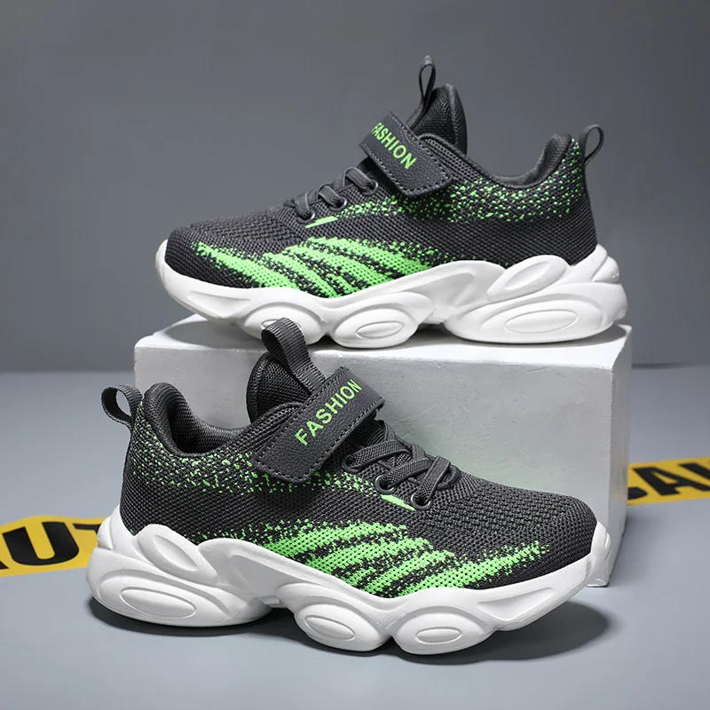 Autumn Knit Fabric for Boys Fashion Outdoor Sports Running Soft Non-slip Children's Casual Shoes Classic Cool Print Kids Shoes
Autumn Knit Fabric for Boys Fashion Outdoor Sports Running Soft Non-slip Children's Casual Shoes Classic Cool Print Kids Shoes