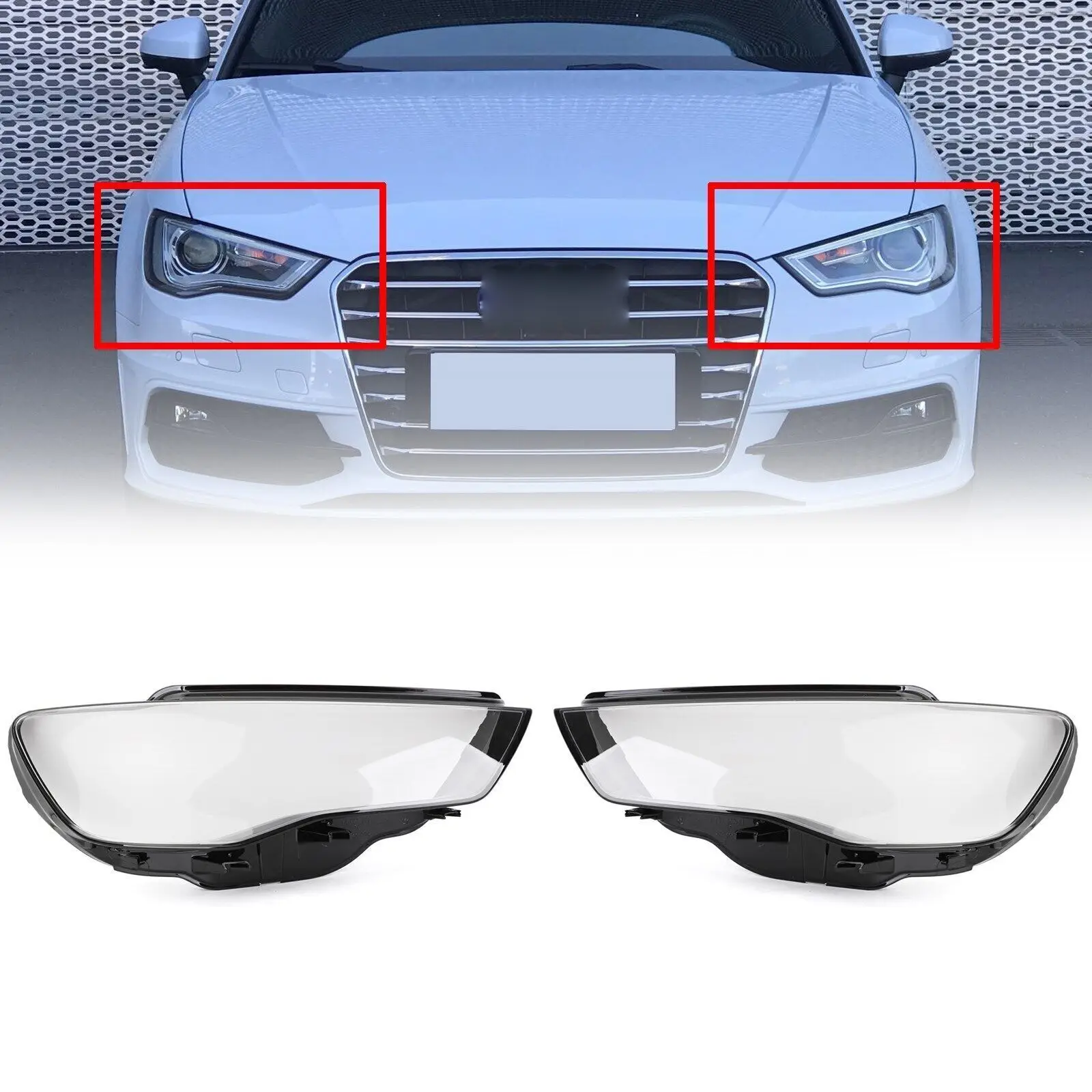 1PCS Car Front Headlight Clear Lens Cover Left Right Plastic Replacement Headlamp Glass Shell For Audi A3 S3 2013 2014 2015 2016
1PCS Car Front Headlight Clear Lens Cover Left Right Plastic Replacement Headlamp Glass Shell For Audi A3 S3 2013 2014 2015 2016