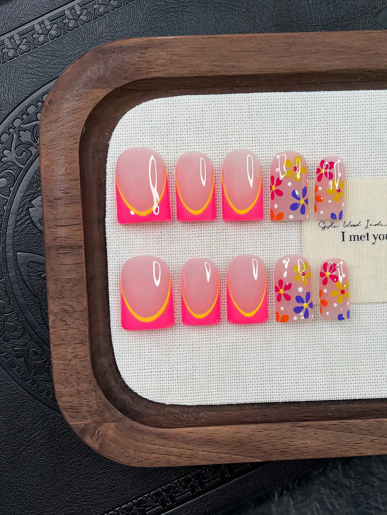 10pcs Y2K Nails Pipe-Shaped Press On Nails Set - Handcrafted, Red Nails, Pink Nails. Pink French Tip Nails, Hand Drawn Blue Litt
10pcs Y2K Nails Pipe-Shaped Press On Nails Set - Handcrafted, Red Nails, Pink Nails. Pink French Tip Nails, Hand Drawn Blue Litt