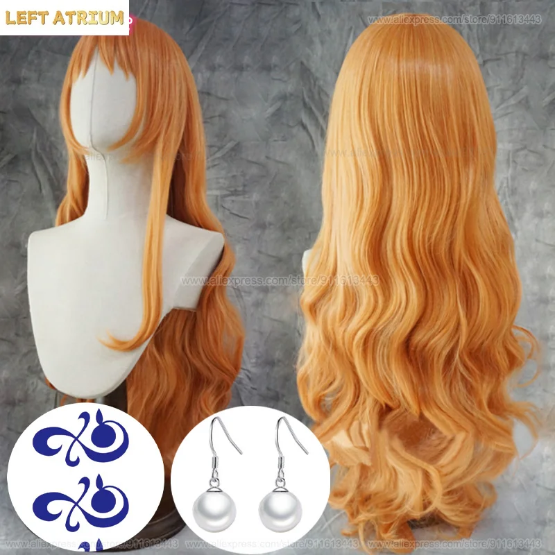 Anime Nami Cosplay Wig 75cm Orange Long Wavy Wig Women Adult Nami Wigs Heat Resistant Hair Halloween Costumes Wigs + Wig Cap
Anime Nami Cosplay Wig 75cm Orange Long Wavy Wig Women Adult Nami Wigs Heat Resistant Hair Halloween Costumes Wigs + Wig Cap