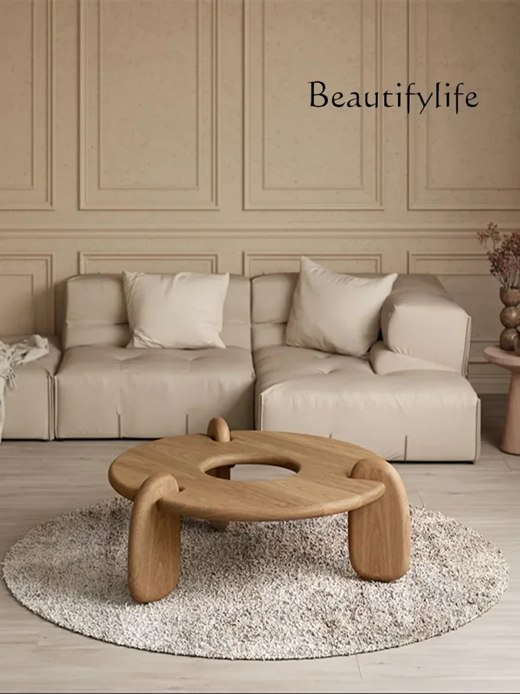N19 Ji Ji Feng Solid Wood round Coffee Table Living Room Home Minimalist Design Log Creative Coffee Table
N19 Ji Ji Feng Solid Wood round Coffee Table Living Room Home Minimalist Design Log Creative Coffee Table