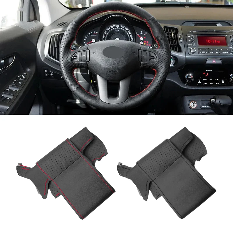 For Kia Sportage 3 2011-2017 For KIA Ceed 2010 Hand-stitched Perforated Leather Interior Steering Wheel Braid Protective Cover
For Kia Sportage 3 2011-2017 For KIA Ceed 2010 Hand-stitched Perforated Leather Interior Steering Wheel Braid Protective Cover