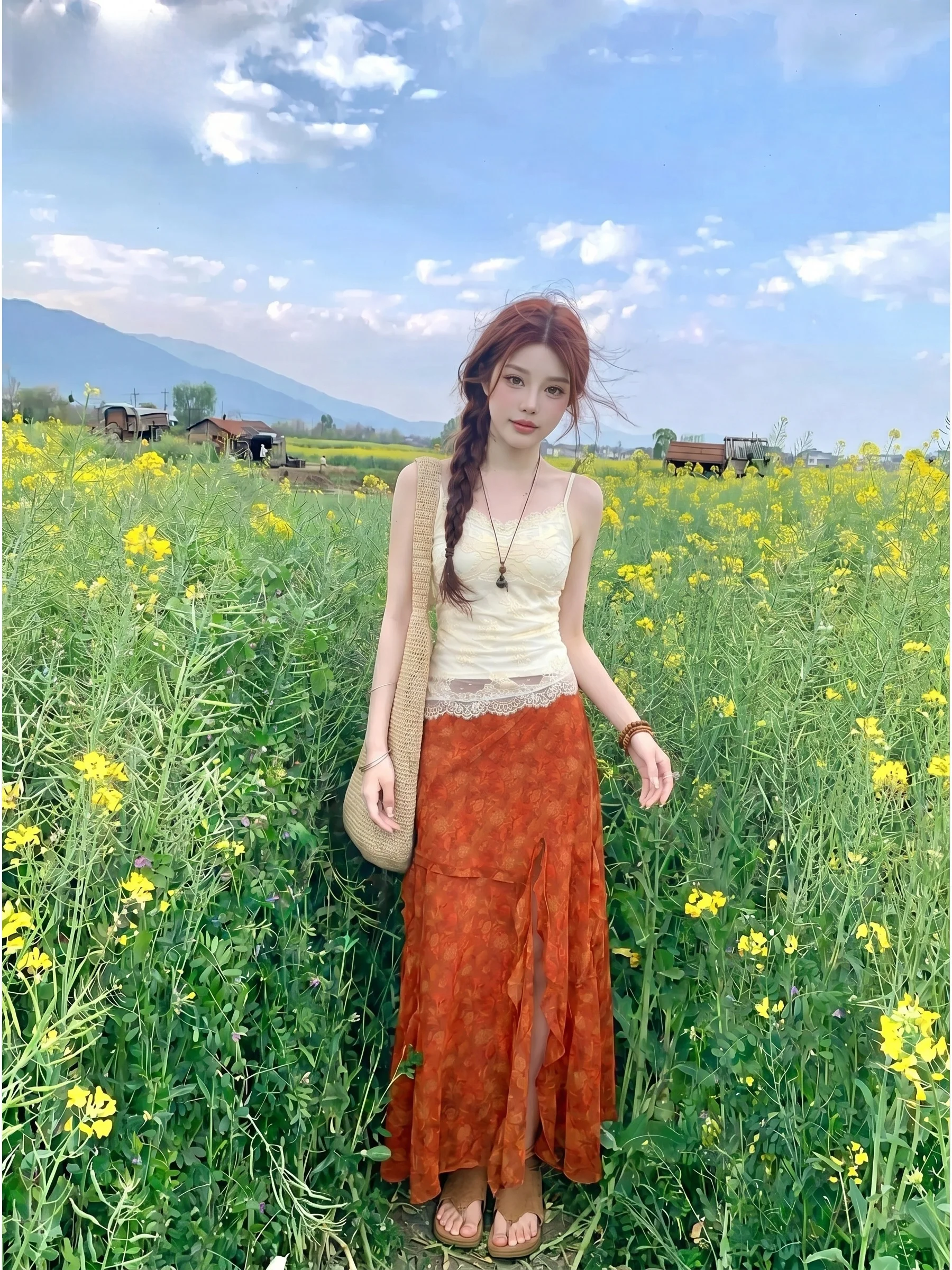 Elegant Lace Halter Neck Dress Women's Summer Asymmetrical Slit Two-Piece Set Pure Desire Style Casual Fashion
Elegant Lace Halter Neck Dress Women's Summer Asymmetrical Slit Two-Piece Set Pure Desire Style Casual Fashion
