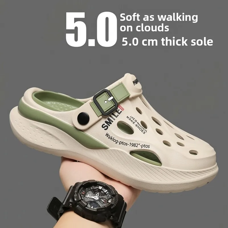 Men's Summer Outdoor Sandals Anti-Slip Comfortable Soft Bottom Hole Hole Shoes Casual Sports Beach Slippers Breathable EVA
Men's Summer Outdoor Sandals Anti-Slip Comfortable Soft Bottom Hole Hole Shoes Casual Sports Beach Slippers Breathable EVA