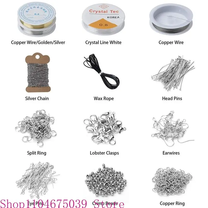 5ASD 2456PCS Ювелирные изделия для изготовления источников расходных материалов с разными бусинками.
5ASD 2456PCS Ювелирные изделия для изготовления источников расходных материалов с разными бусинками.