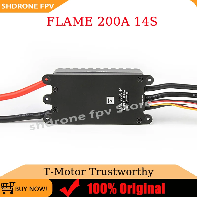T-Motor FLAME 200A 14S ESC HV Electronic Speed Controller FOC High-performance for Multi-Rotor UAV High Power Motor Drones
T-Motor FLAME 200A 14S ESC HV Electronic Speed Controller FOC High-performance for Multi-Rotor UAV High Power Motor Drones