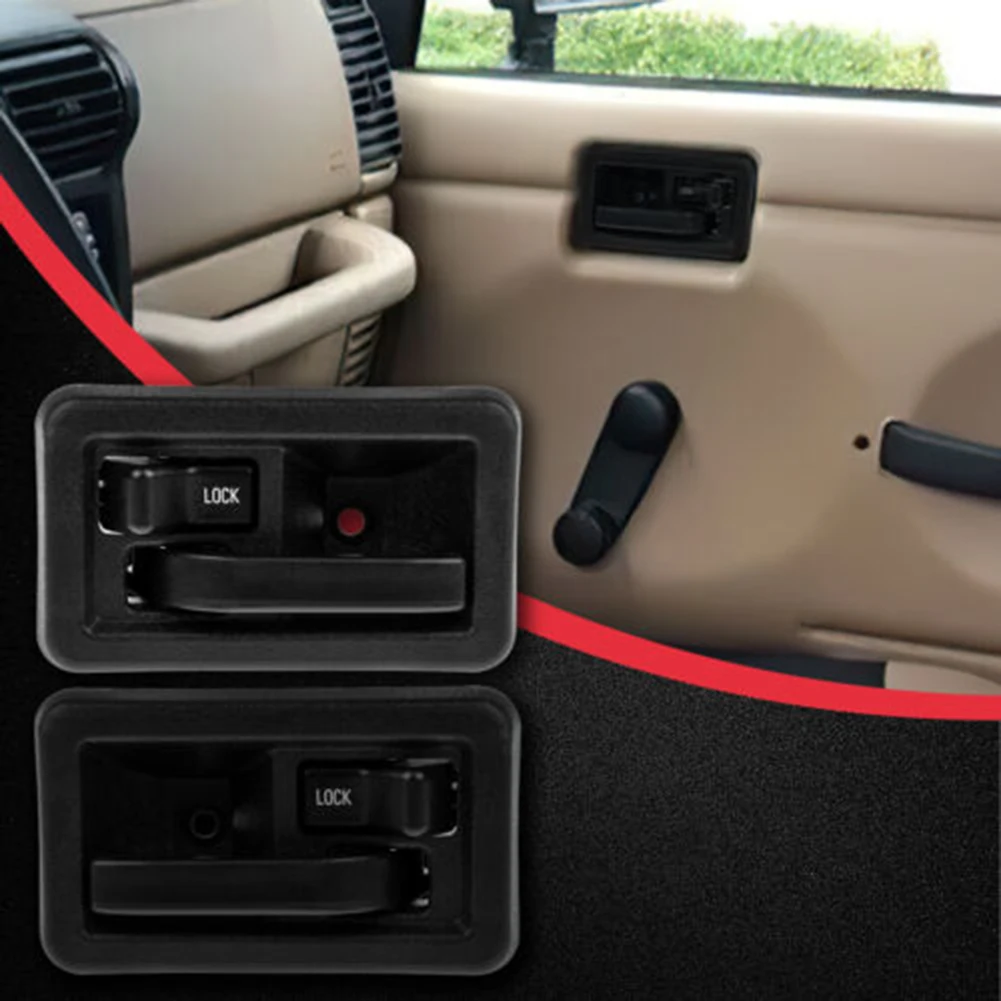 Interior Door Handle 1 Pair 55176476AB 55176477AB ABS Accessory LH & RH Wrangler High Quality Practical Useful
Interior Door Handle 1 Pair 55176476AB 55176477AB ABS Accessory LH & RH Wrangler High Quality Practical Useful