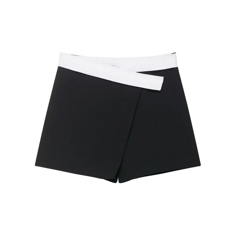 Women's Contrasting Skort Summer Mid-waist Double Breasted Shorts Casual Fashion Female Side Zipper Shorts Skirts
Women's Contrasting Skort Summer Mid-waist Double Breasted Shorts Casual Fashion Female Side Zipper Shorts Skirts