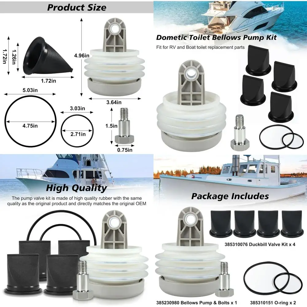 385230980 Комплект сильфона насоса с клапаном «утконос» и комплектом уплотнительных колец Замена вакуумного насоса серии S, T, J подходит для Dometic Sealand RV
385230980 Комплект сильфона насоса с клапаном «утконос» и комплектом уплотнительных колец Замена вакуумного насоса серии S, T, J подходит для Dometic Sealand RV