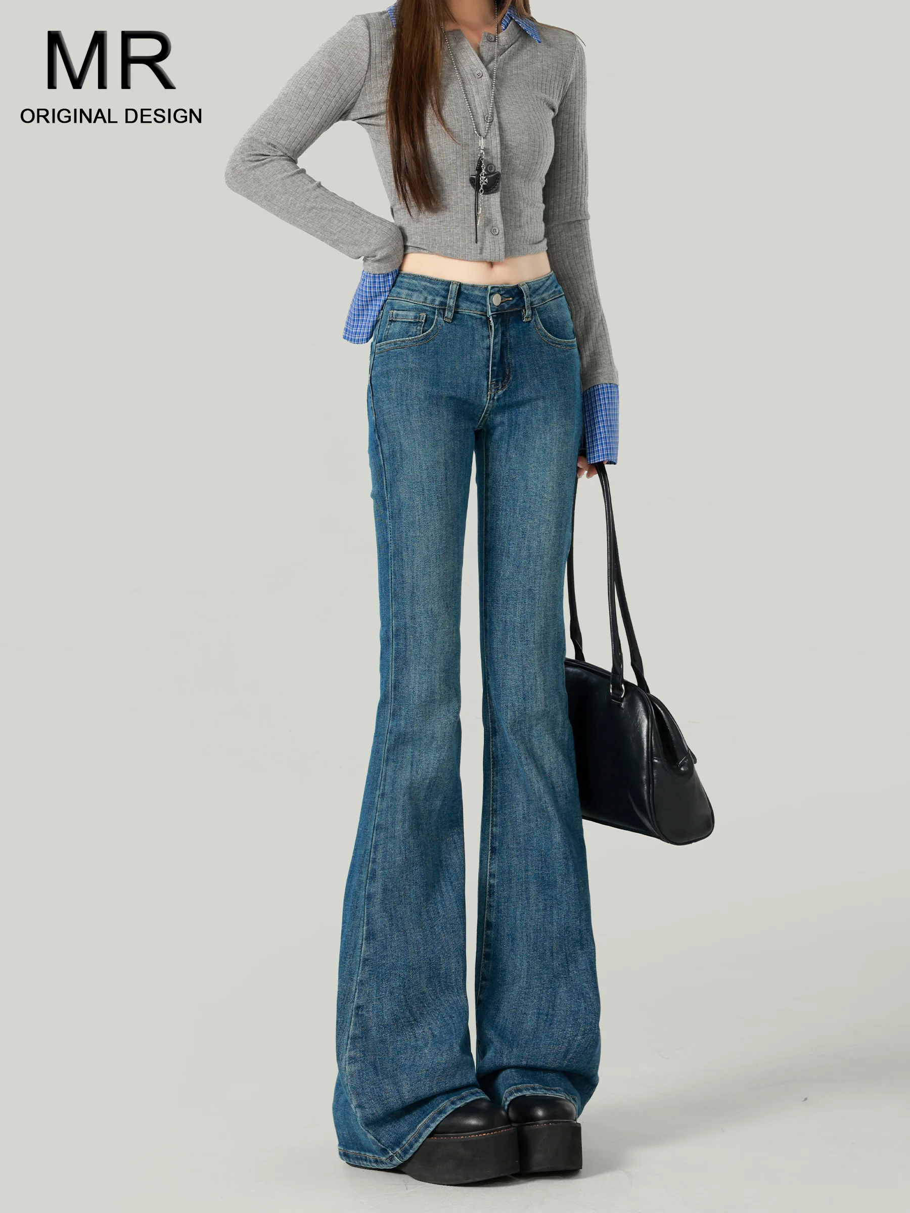 Retro Blue Low Waist Bell Bottom Jeans Women's Autumn 2026 New Elastic Slimming Floor Length Hoof Flared Pants
Retro Blue Low Waist Bell Bottom Jeans Women's Autumn 2026 New Elastic Slimming Floor Length Hoof Flared Pants