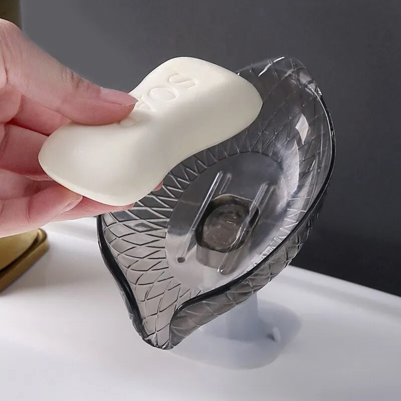 1pcs Leaf Shaped Suction Cup Drain Toilet Soap Box Soap Dish Storage Rack Perforated Toilet Soap Holder
1pcs Leaf Shaped Suction Cup Drain Toilet Soap Box Soap Dish Storage Rack Perforated Toilet Soap Holder