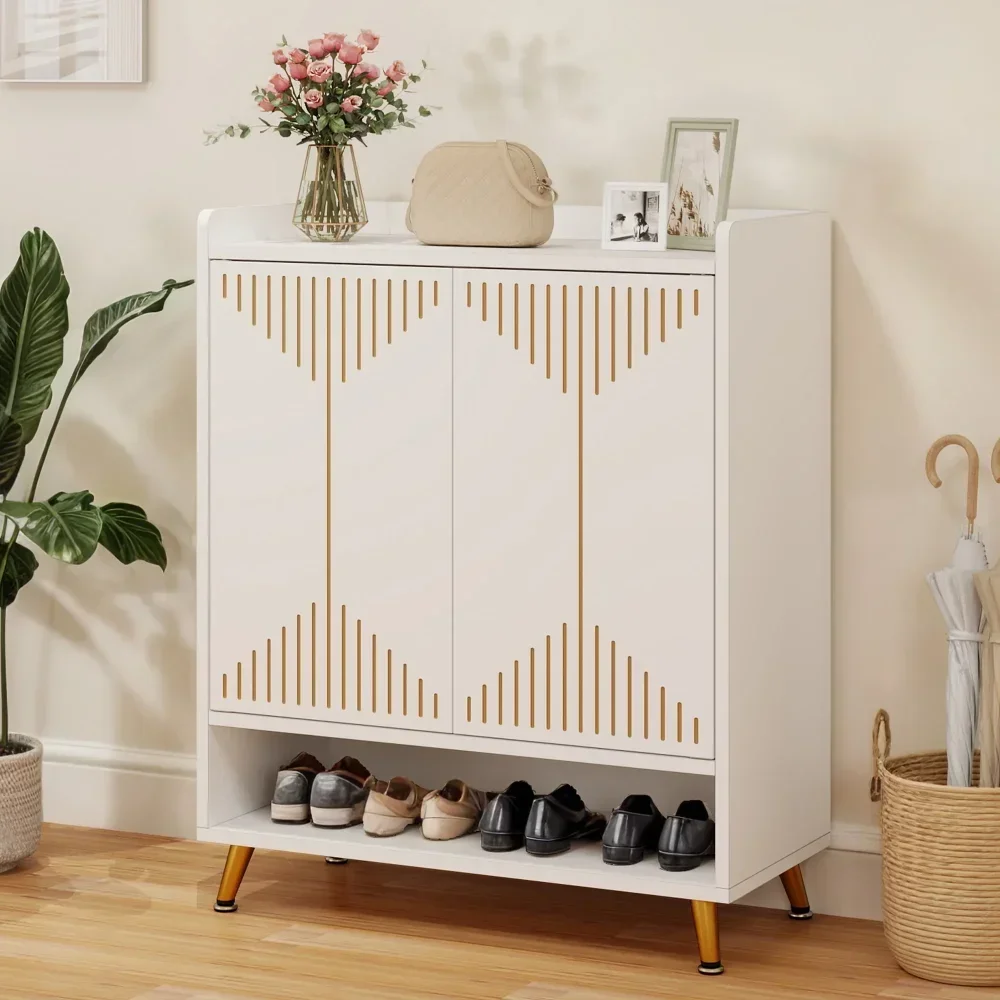 5-Tier Modern Shoe Cabinet with Door& Adjustable Shelves , Wood Shoe Storage Rack Organizer
5-Tier Modern Shoe Cabinet with Door& Adjustable Shelves , Wood Shoe Storage Rack Organizer