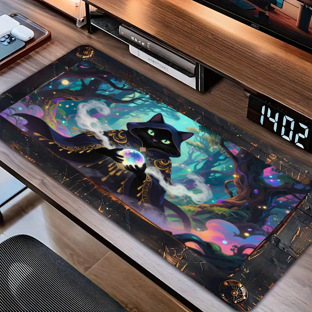 Psychedelic Forest Cat Wizard Mtg Playmat Magic card playmat with zone tapis de souris Non-Slip Durable Stitched Edge Desk
Psychedelic Forest Cat Wizard Mtg Playmat Magic card playmat with zone tapis de souris Non-Slip Durable Stitched Edge Desk