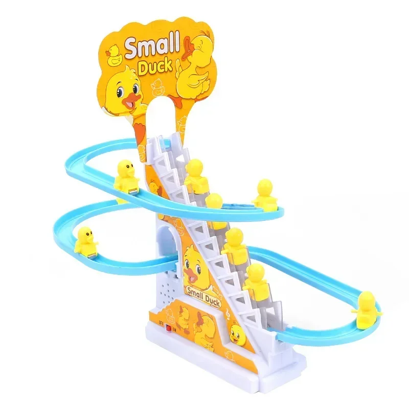 Electric Duck Climbing Stairs Track Toys DIY Rail Racing Track Roller Coaster Toys Set Light Music Educational Toy For Kids Gift
Electric Duck Climbing Stairs Track Toys DIY Rail Racing Track Roller Coaster Toys Set Light Music Educational Toy For Kids Gift