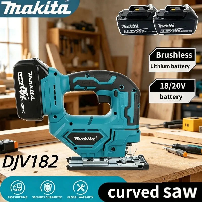 Makita rechargeable DJV182 electric reciprocating cutting machin multifunctional woodworking wire saw Tool
Makita rechargeable DJV182 electric reciprocating cutting machin multifunctional woodworking wire saw Tool