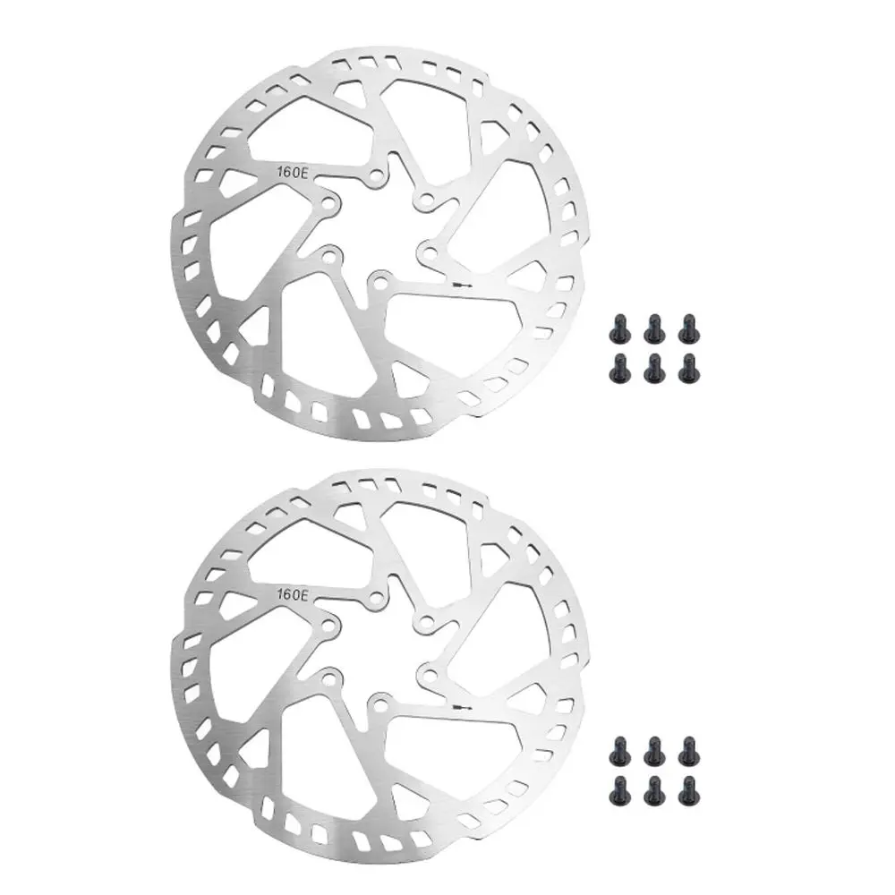 2 Set Durable Steel Disc Brake Rotor 160mm with Screws Bicycle Brake Rotor 2.3mm Thick 6 Bolts Bike Disc Brake Electric Scooter
2 Set Durable Steel Disc Brake Rotor 160mm with Screws Bicycle Brake Rotor 2.3mm Thick 6 Bolts Bike Disc Brake Electric Scooter